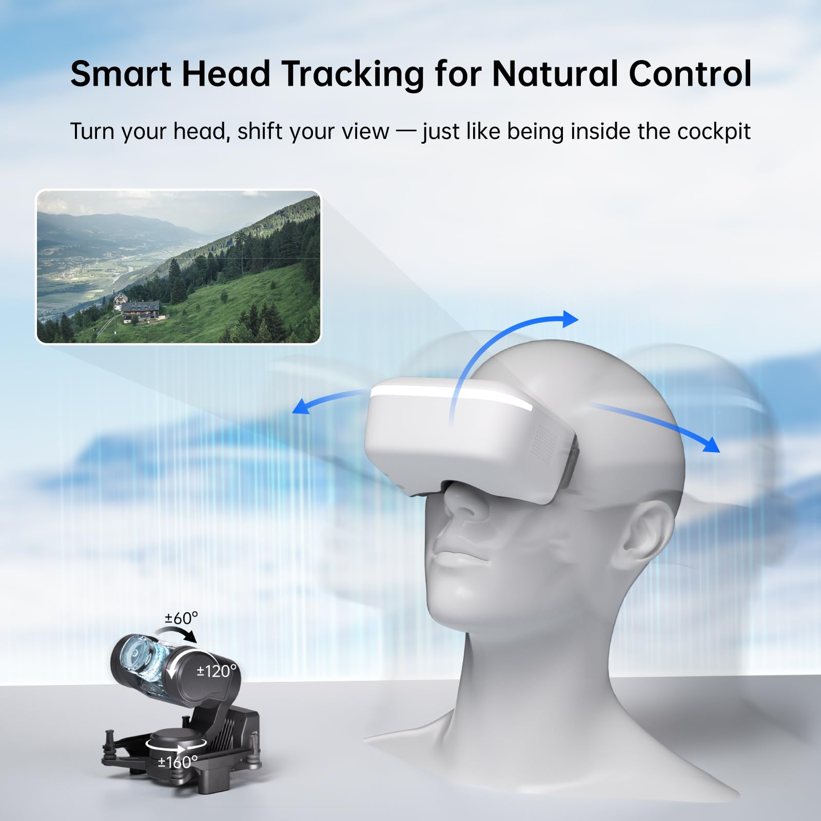 CADDXFPV Avatar high gain antenna supports stable video in tough conditions