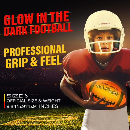 Cadyaw LED football Size 6 provides bright illumination for night games.