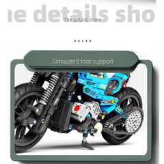 CAEROKEERL motorcycle model with exhaust details for display craftsmanship.