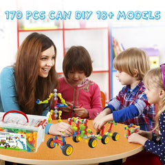 Caferria instruction manual with 18 design models for guided play.