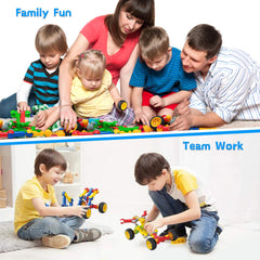 Caferria Kids Building Kit dinosaur build inspires exploration and planning through blocks.