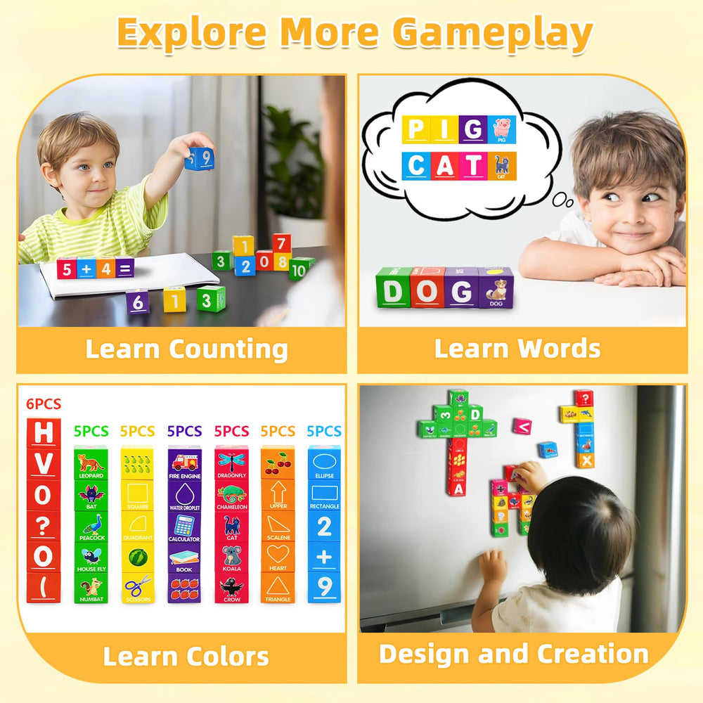 Caferria gift box of magnetic blocks for kids ages 1-6.
