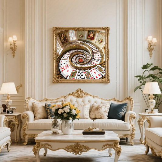 Cafly puzzle art wall decor scene blends retro design for stylish spaces
