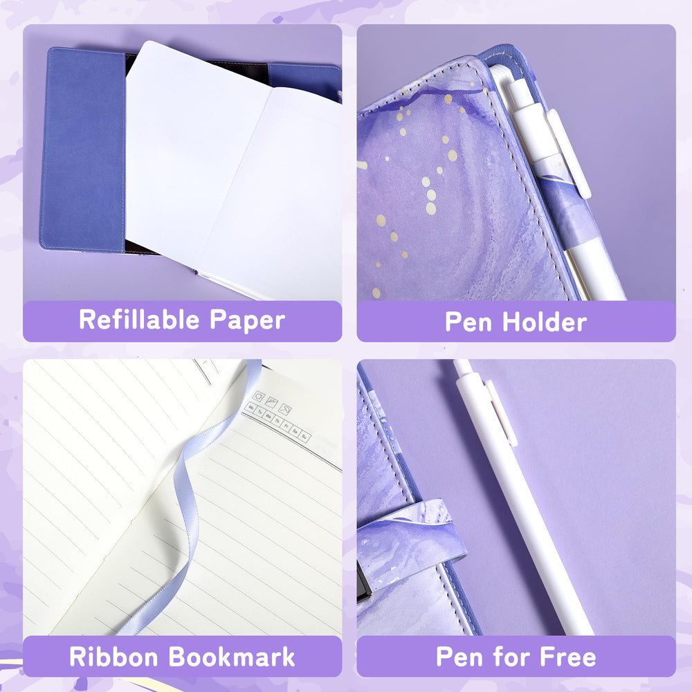 CAGIE diary lock pen holder with included pen for on-the-go writing.