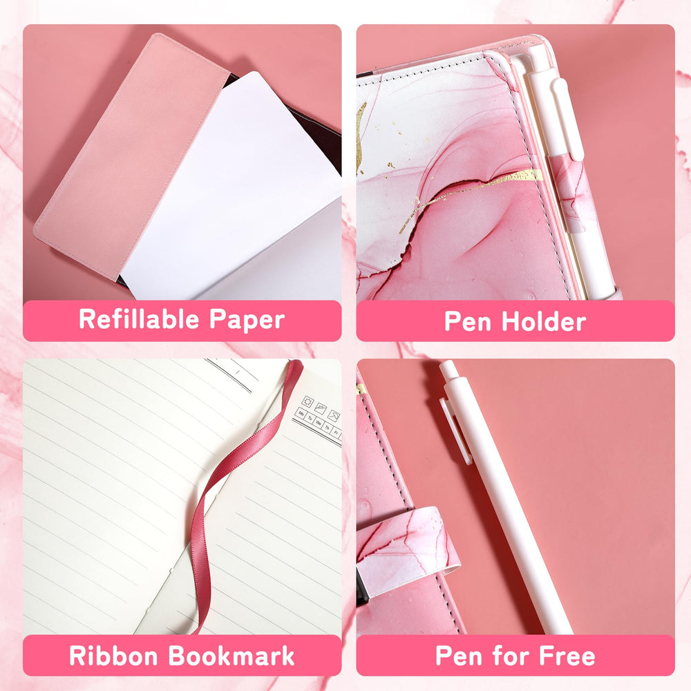 CAGIE diary lock with a secure pen holder to keep your tool handy