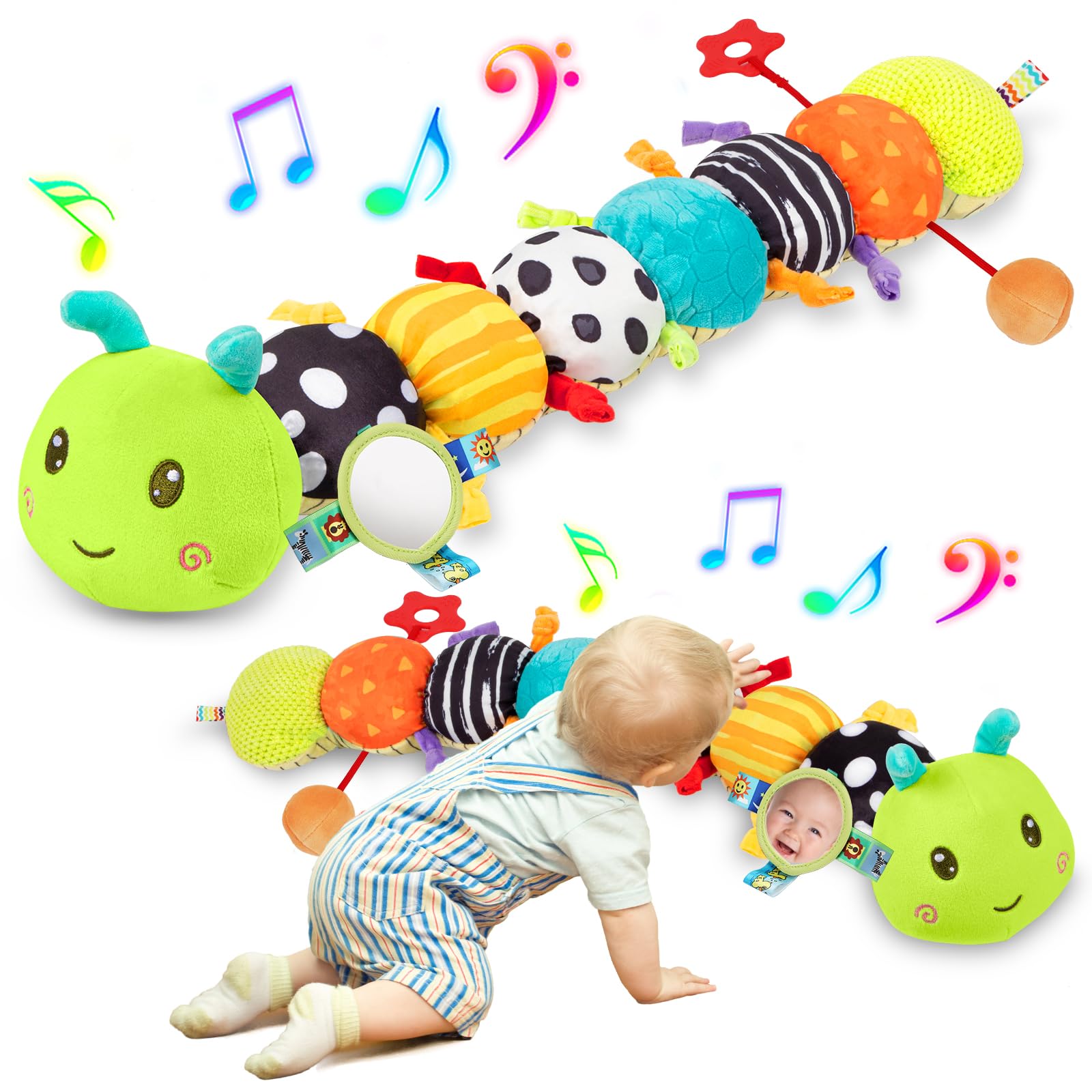 CAHILON baby sensory caterpillar musical head for soothing playtime