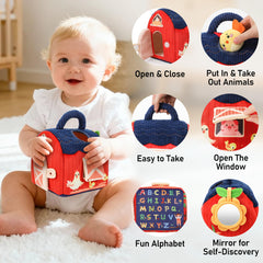 CAHILON Mirror feature boosts visual tracking and self-awareness during safe play.