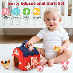 CAHILON Barn animals rattle: engaging sound for early auditory development.