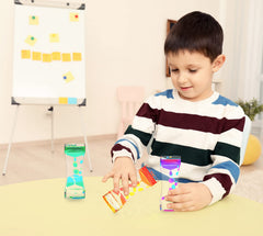 CAILINK Liquid Motion Bubbler blue-pink timer provides quick sensory break at your desk.