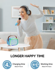 Caiord compact karaoke for travel and on-the-go fun.