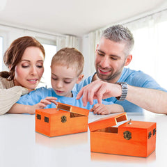 Calary Useless Box brown gift-ready presentation as a playful gift idea