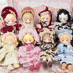 Detailed CALEMBOU BJD costume with antique embellishments for rich visual appeal.