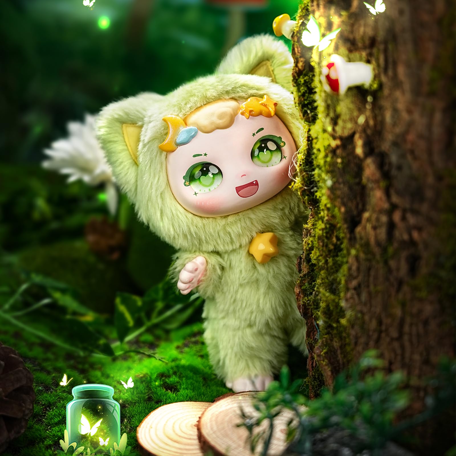 CALEMBOU Ula Weather doll standing pose, compact on-the-go size.