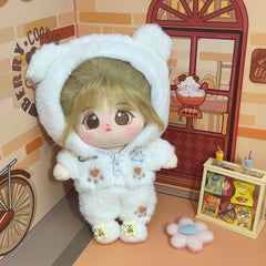 CALEMBOU 8-inch cotton doll clothes close-up showing neat stitching.