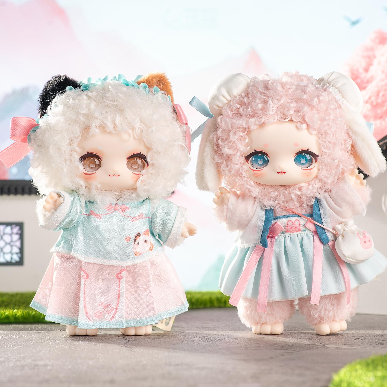 CALEMBOU plush doll River Romance pose ready for shelf display.