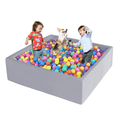 CALEPTONG foam ball pit for toddlers ready for easy assembly and soft cushioning.
