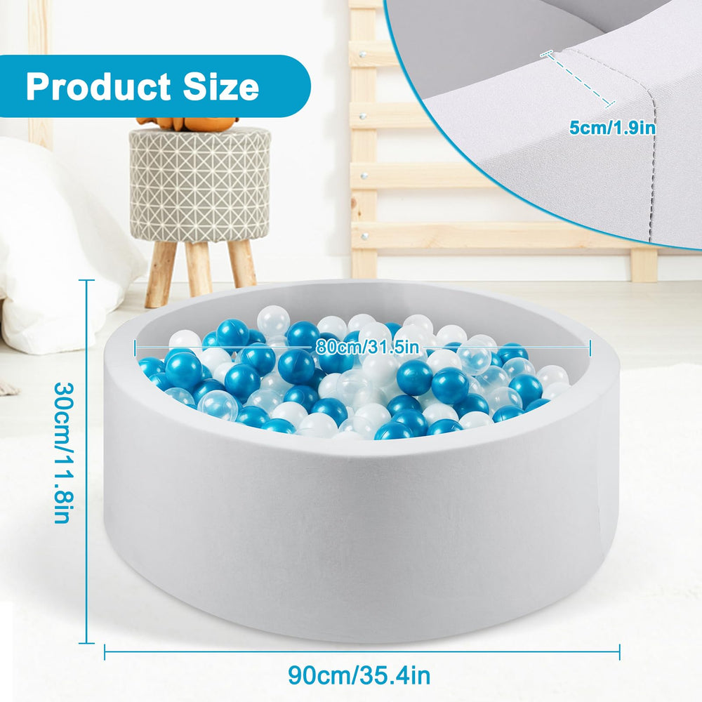 CALEPTONG ball pit cover with zip design enables quick removal and washing
