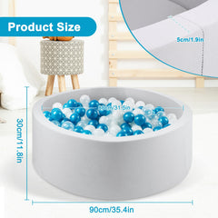 CALEPTONG ball pit cover with zip design enables quick removal and washing