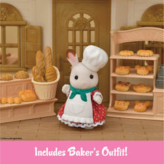 Calico Critters Bakery Shop Starter Set oven knob close-up for realistic baking action