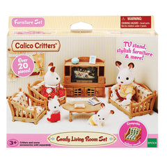 Calico Critters Comfy Living Room photo frame and accessories for scenes