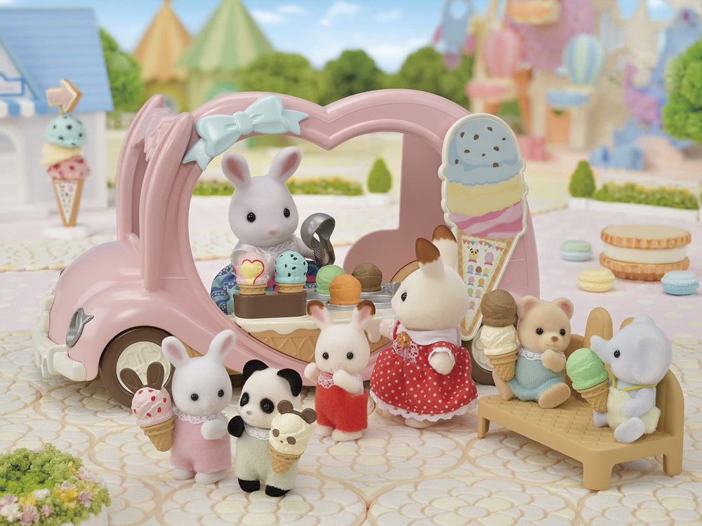 Calico Critters Ice Cream Display Case showcases pretend scoops and flavors.