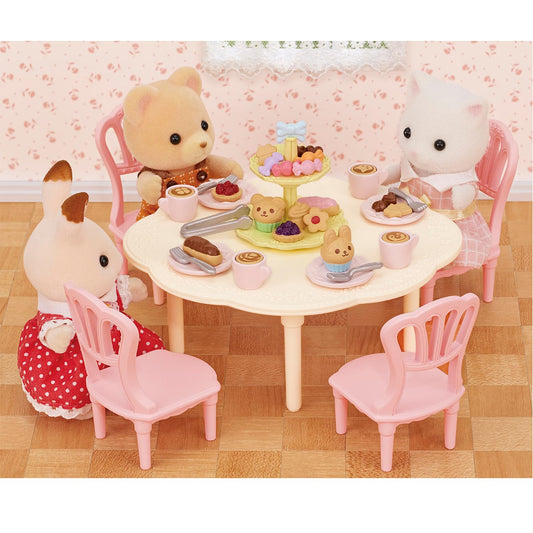 Calico Critters Sweets Party Set coffee and cakes for playful hosting