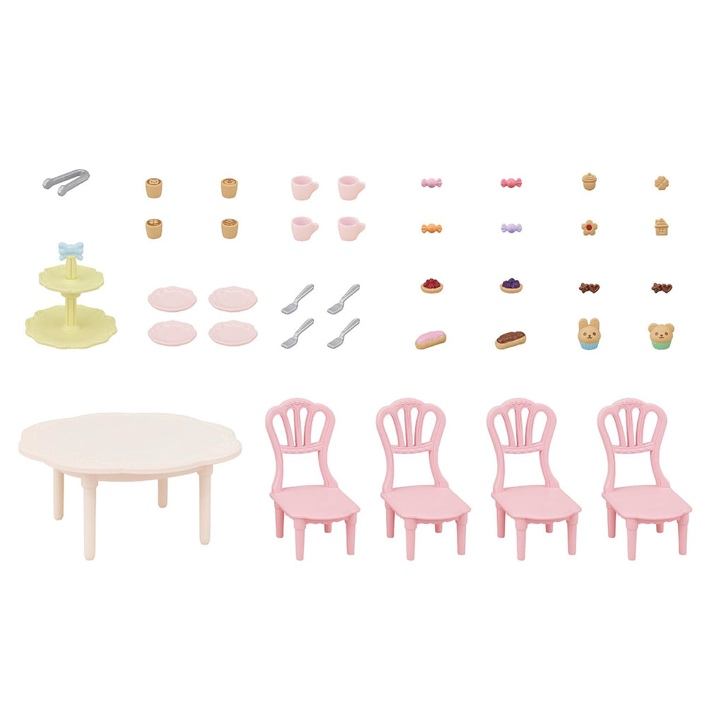 Calico Critters Sweets Party Set latte art designs for delightful tea moments