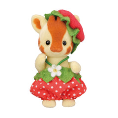 Calico Critters unboxing moment to discover which berry character you get.