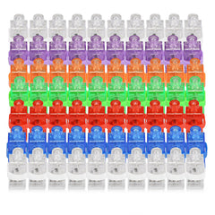California Cade Electronic finger lights display 100-piece set in seven colors for party favors.
