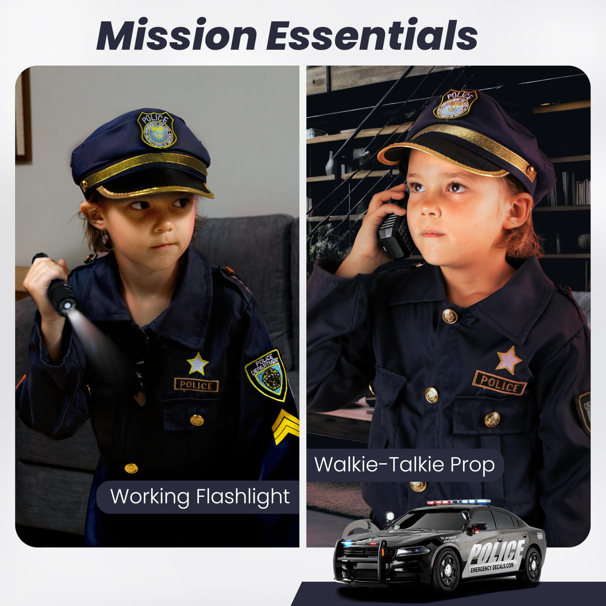 CALINREE2 flashlight shown on for nighttime pretend play