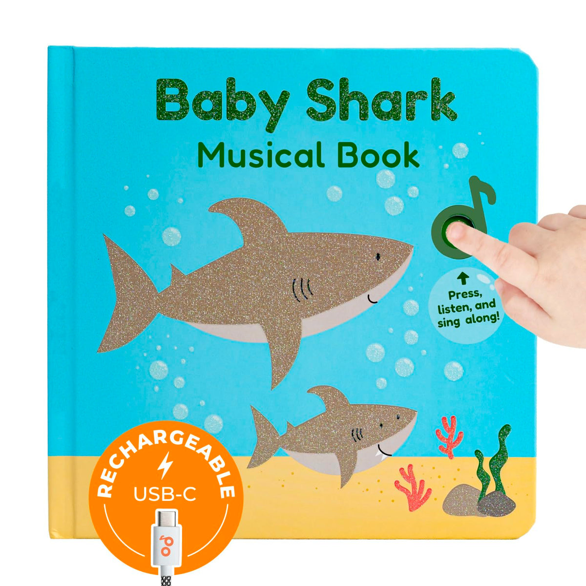 Cali's Books Baby Shark music book cover invites toddlers to explore.