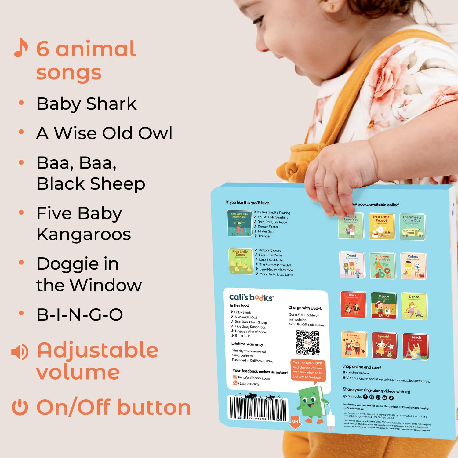 Durable construction supports gentle handling by little hands.