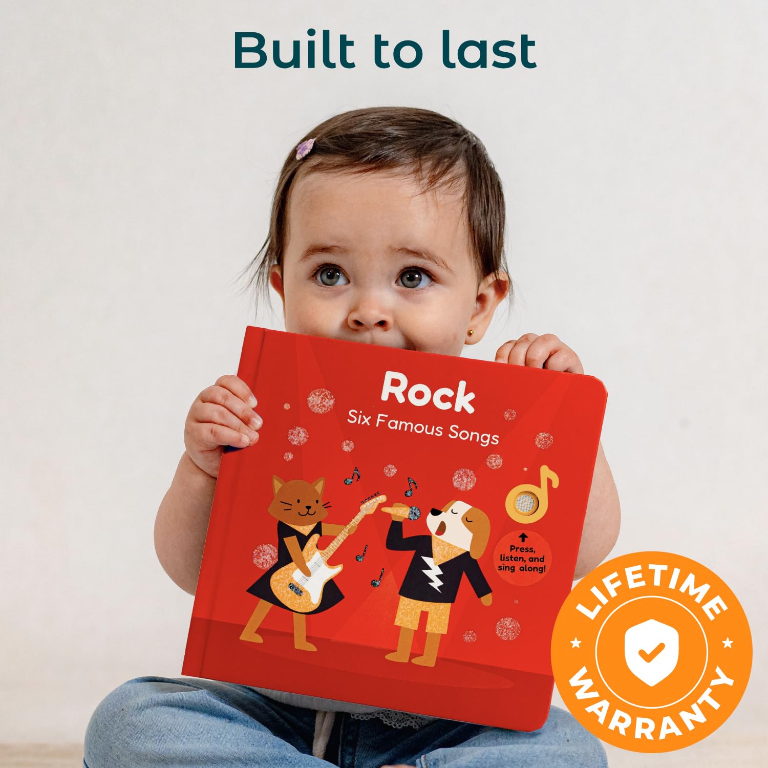 Cali's Books classic rock excerpts engage parents and toddlers with familiar tunes.