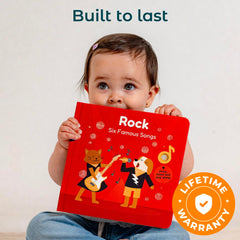 Cali's Books classic rock excerpts engage parents and toddlers with familiar tunes.