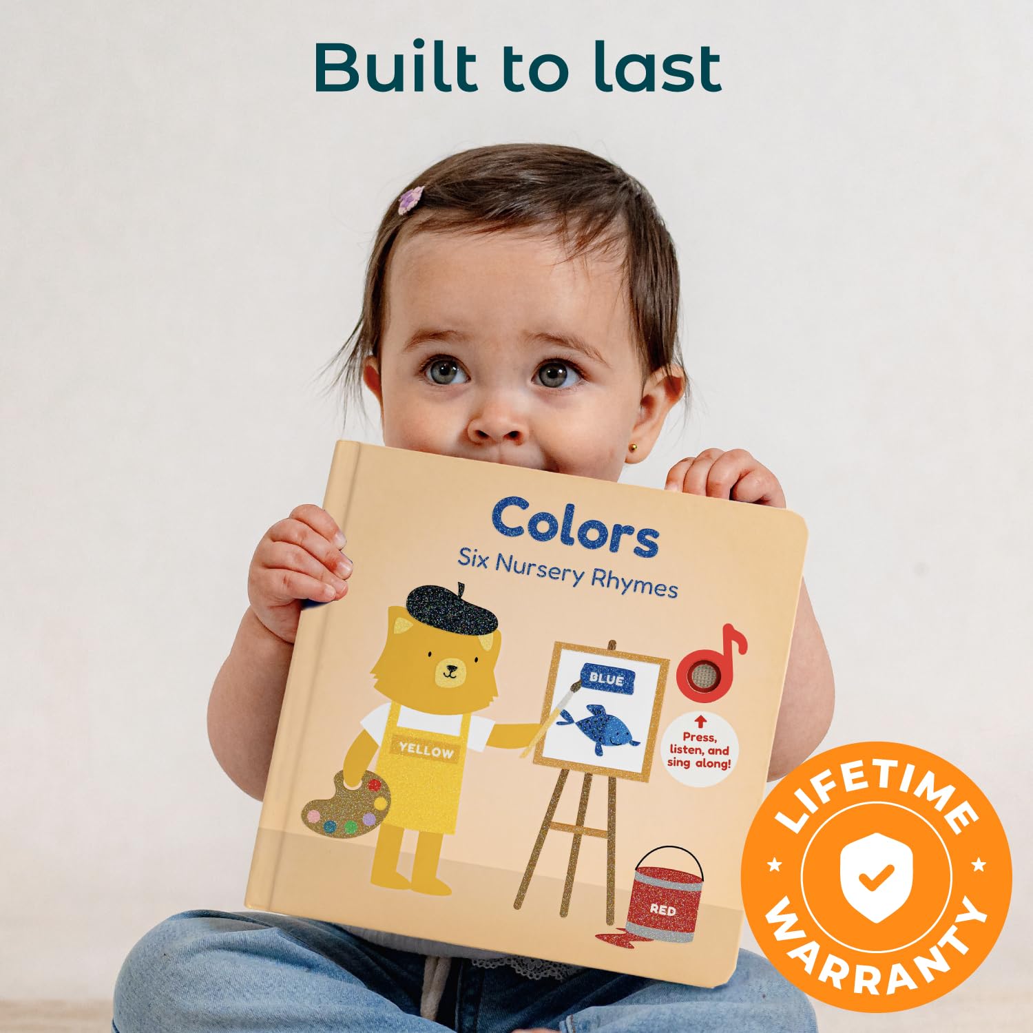 Color-learning pages in Cali's Books Colors Book for Toddlers support recognition and matching.