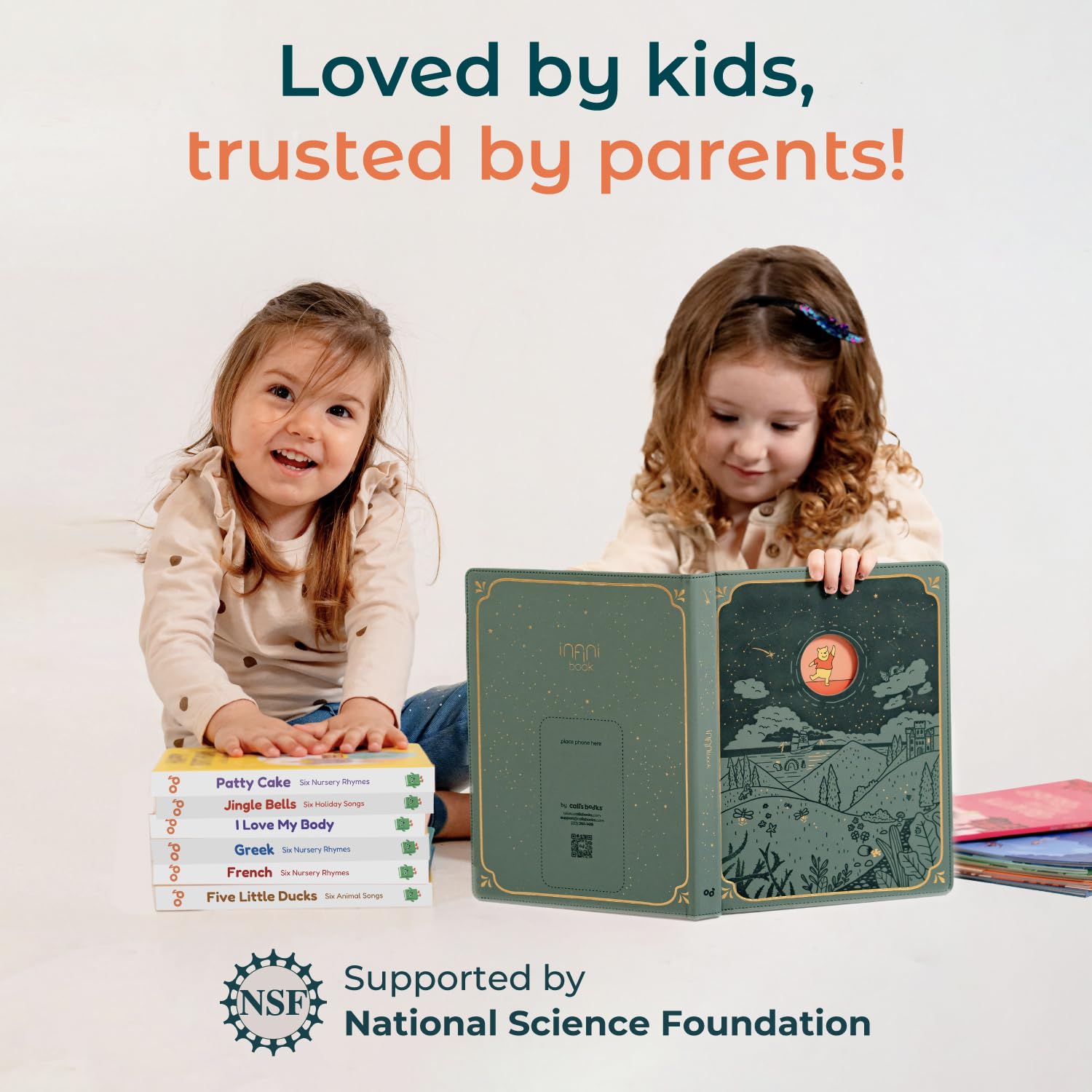Cali's Books interactive pages encourage hands-on exploration during home reading time.