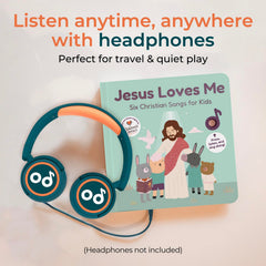 Cali's Books Jesus Loves Me USB-C module enables endless play.