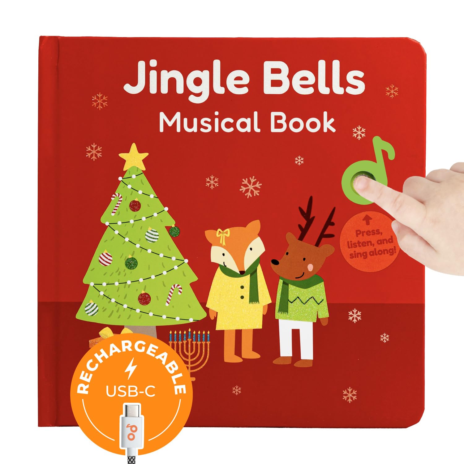 Cali's Books Jingle Bells cover with festive design for babies.
