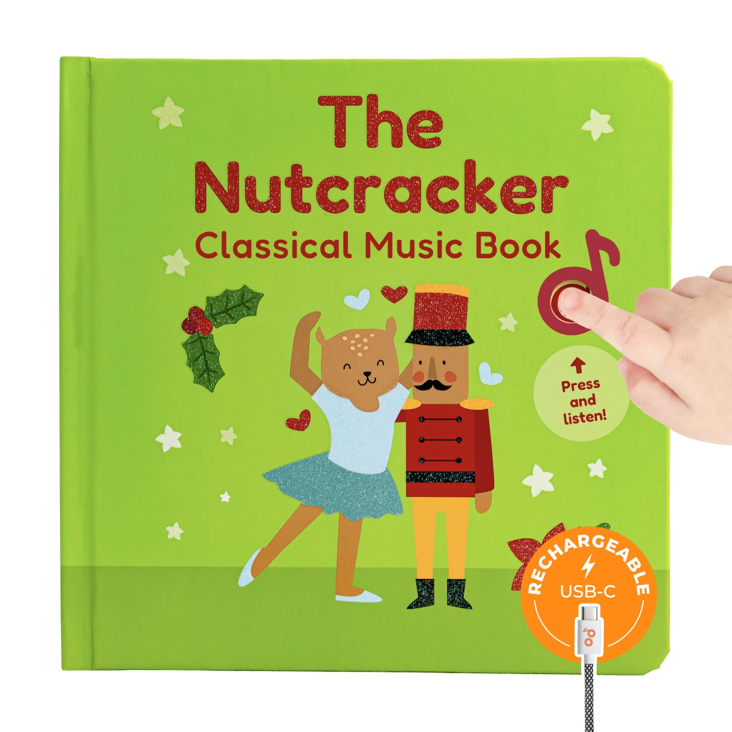 Cali's Books Nutcracker sound book with interactive buttons for early learning