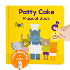 Cali's Books Patty Cake sound buttons bring six classic rhymes to life for toddlers.