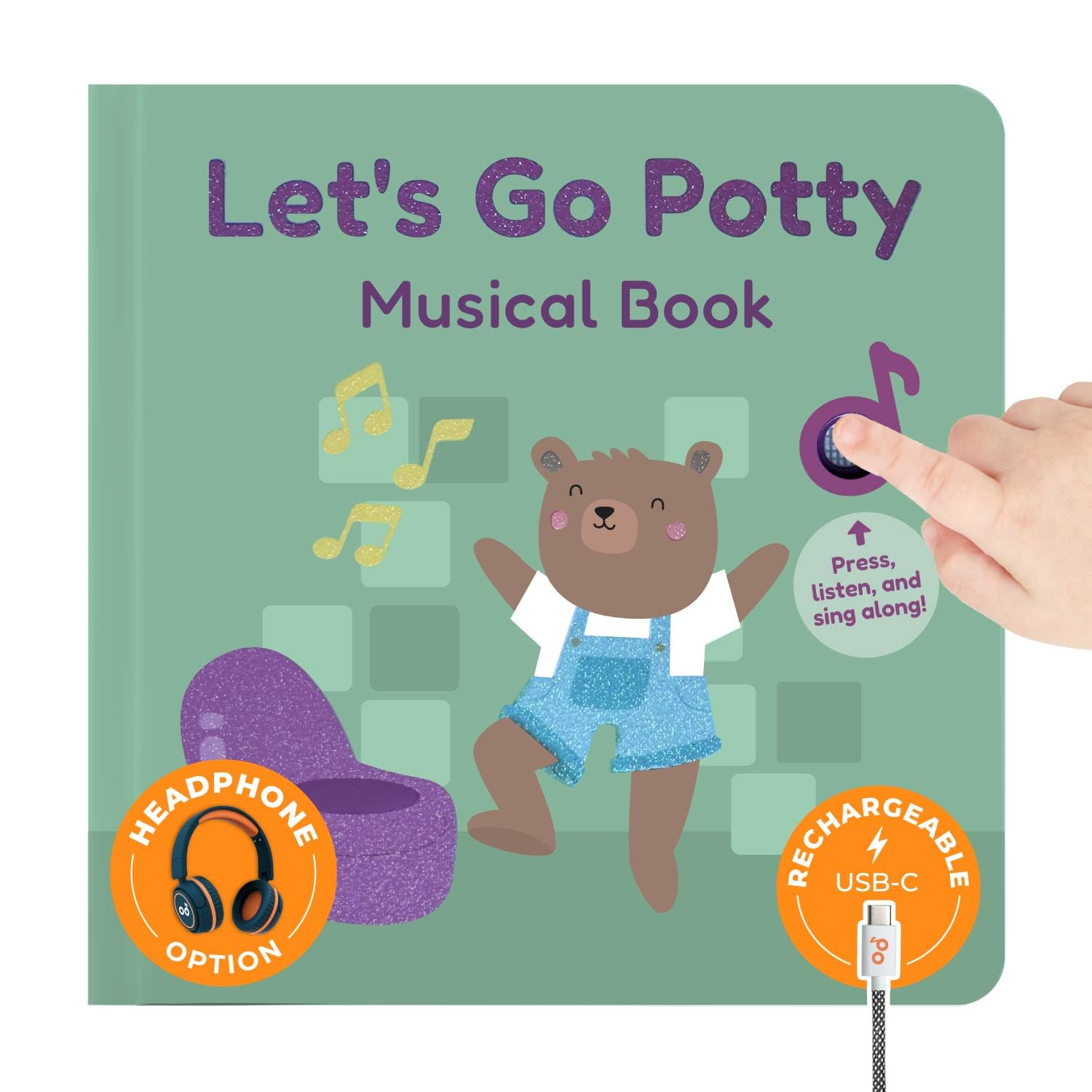 Cali's Books potty training book cover with bright illustrations for toddlers' learning.