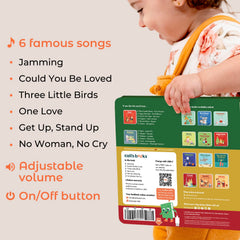 Cali's Books Reggae Musical Book colorful artwork enhances visual appeal during reading