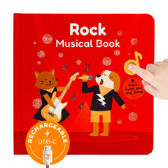 Cali's Books rock music book cover invites toddlers to explore color and story cues.