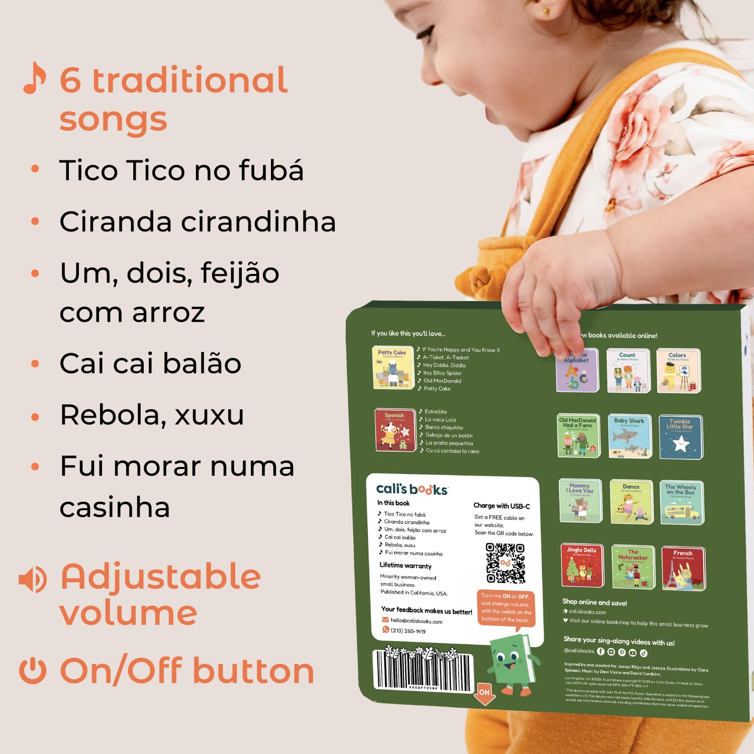 Cali's Books toddler-friendly size fits small hands easily.