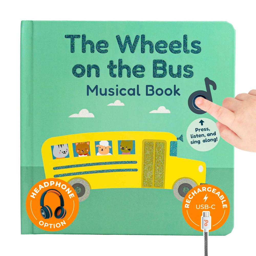 Cali's Books Wheels on the Bus book cover with Montessori art to spark early word learning