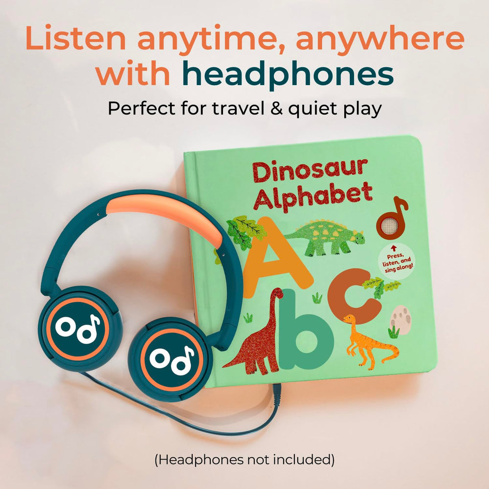 Cali's Books dino song page highlights learning through catchy melodies and gentle pacing.