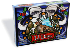 Calliope 12 Days of Christmas card game box front for festive family fun.