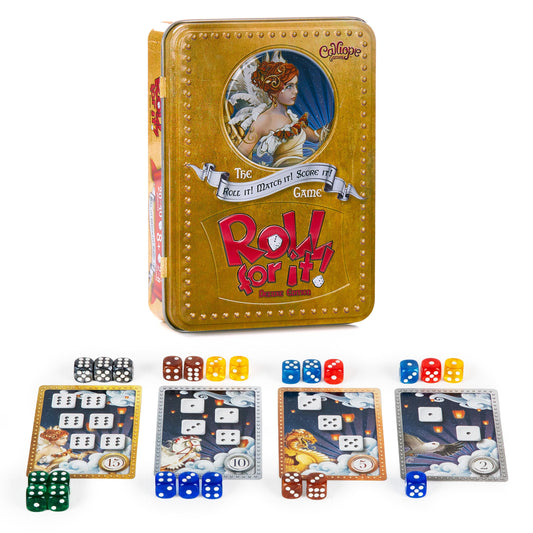 Calliope Roll for It! deluxe dice set for quick, engaging family play.