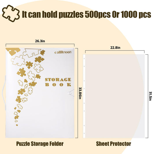 CallKroon puzzle storage open layout enables easy access to multiple puzzles