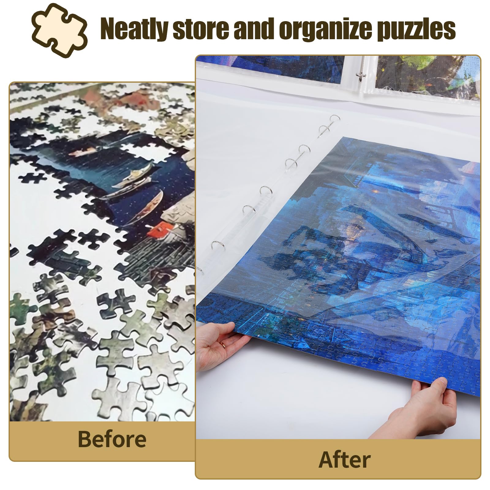 CallKroon puzzle storage Halloween saver demonstrates seasonal puzzle organization